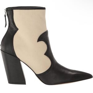 Dolce Vita Noraya Black and Cream Ankle Boots Western